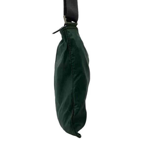 Auth PRADA - Green Nylon Shoulder Bag - Picture 5 of 11